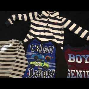 Bundle of 4 toddler boys 3T long sleeve shirts
